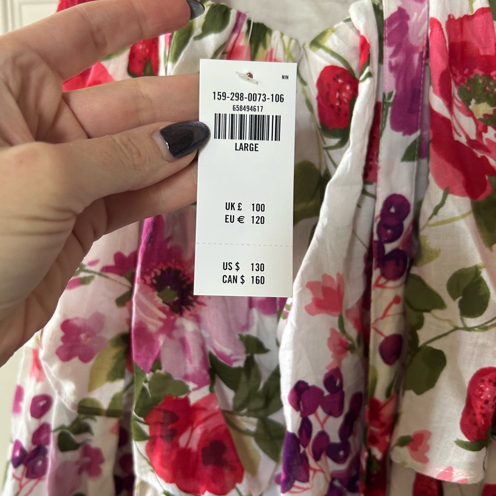 Abercrombie & Fitch Floral Maxi Dress - Pink and Green - Picture 4 of 4